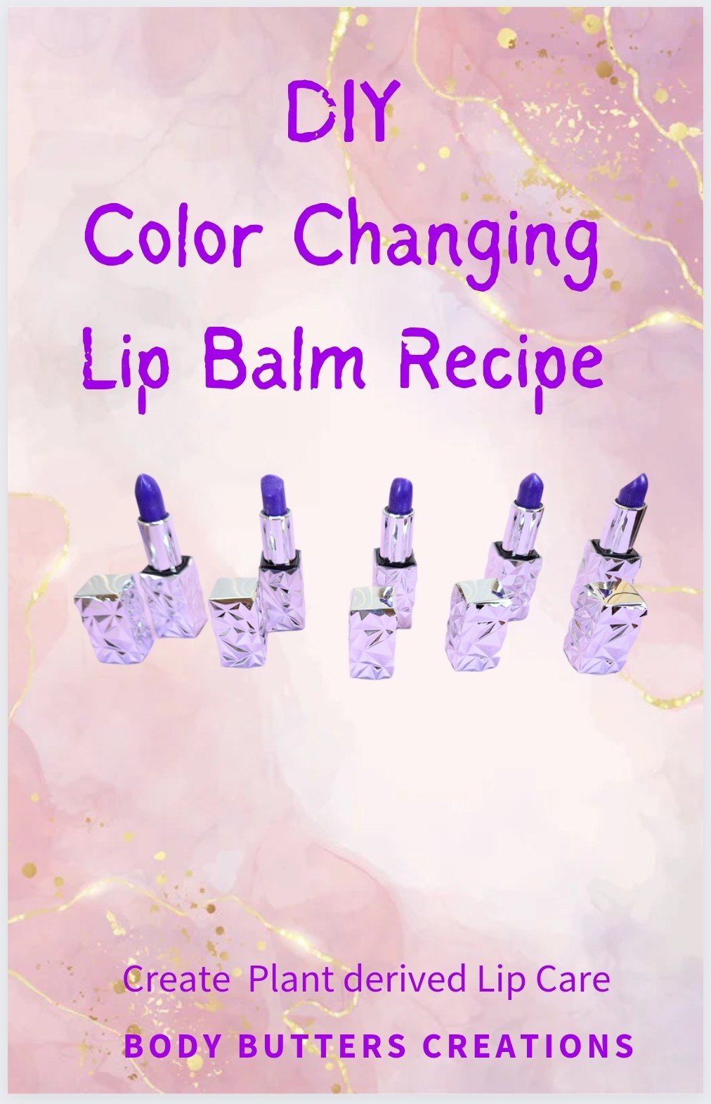 DIY Color Changing vegan Lip Balm Recipe :